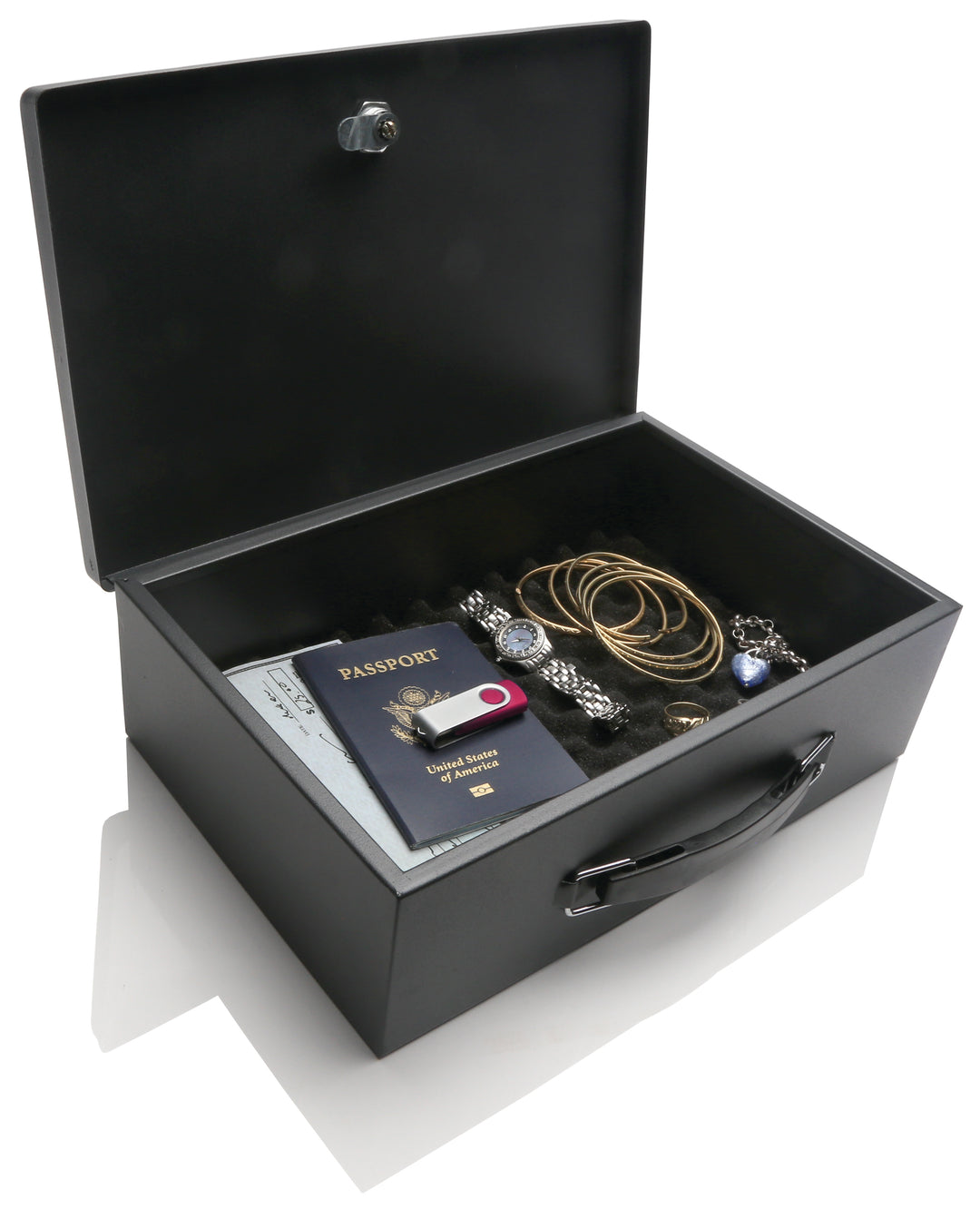 Model 6104 Circular Handle Steel Security Lock Box Replacement Keys
