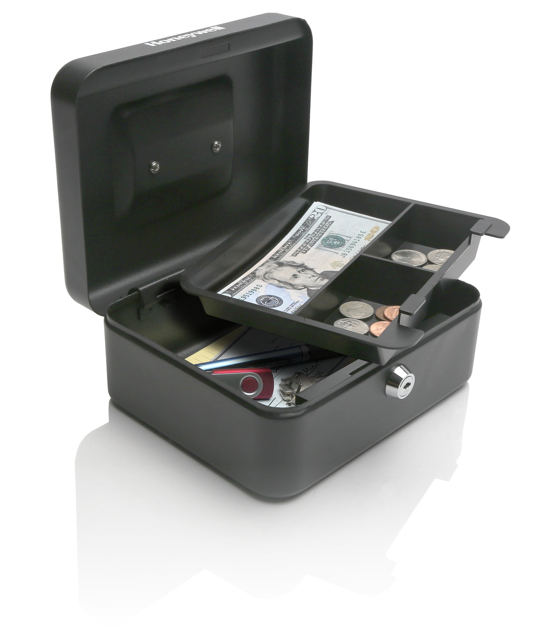Model 6202 Square Handle Small 4-Compartment Cash Replacement Keys